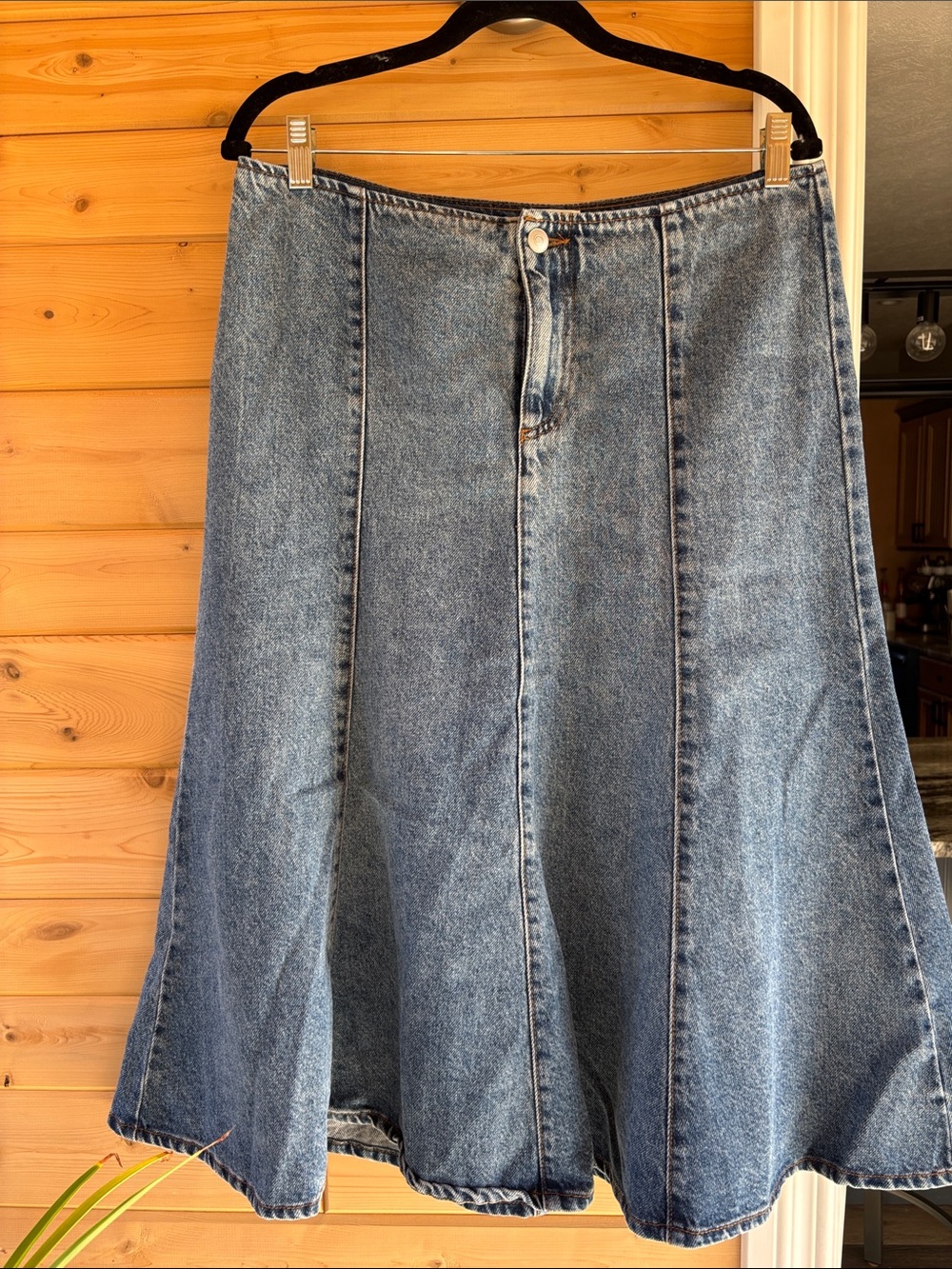 Blue Denim A-Line Women’s Jeans Skirt